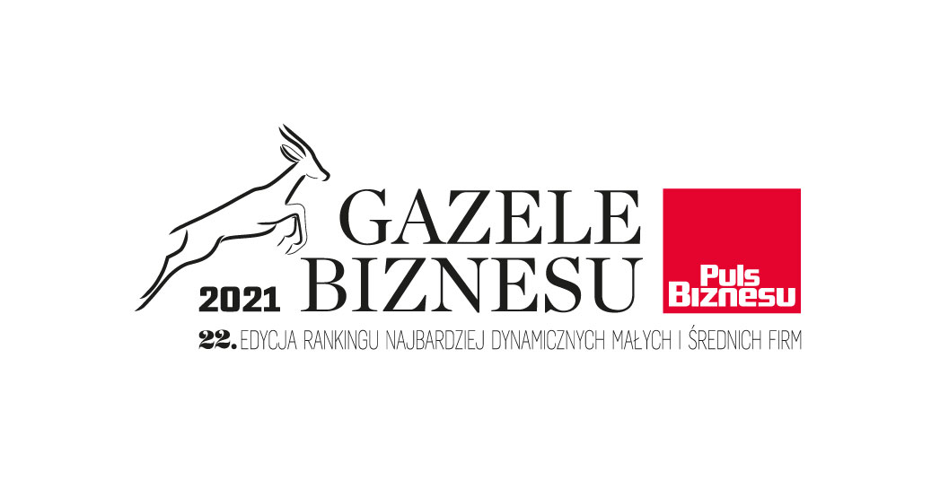 Gazele_2021_RGB_czarna ARCO Polska uhonorowane tytułem „Gazele Biznesu”.