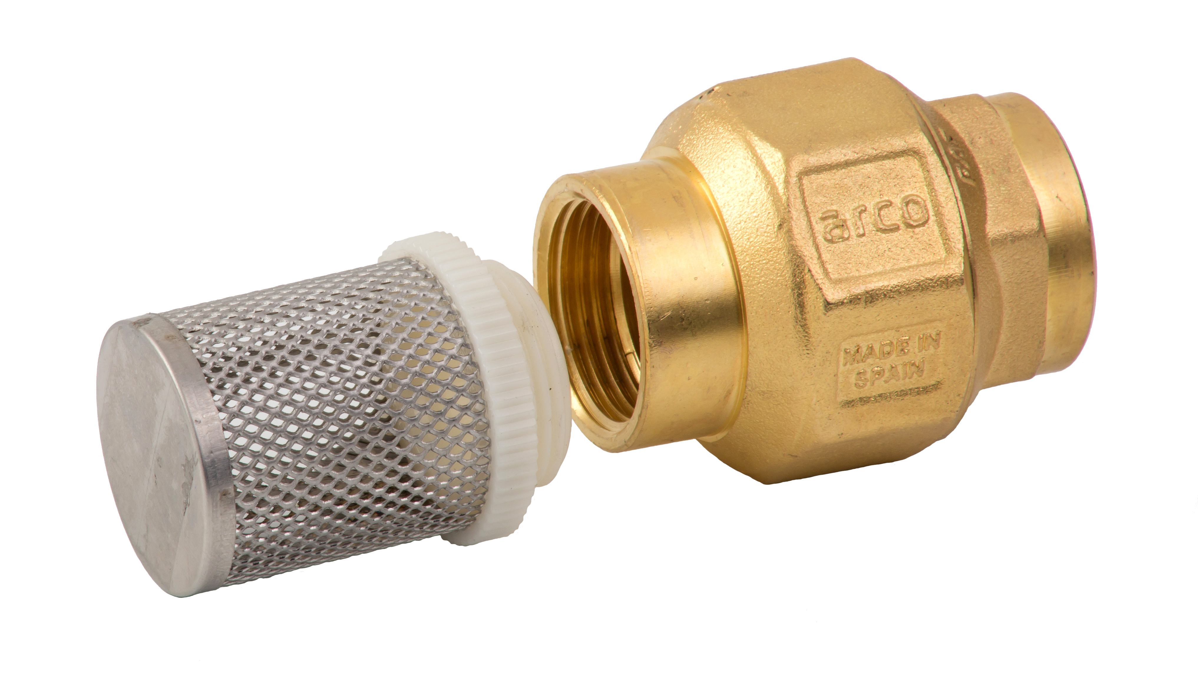 Válvula de retención filtro