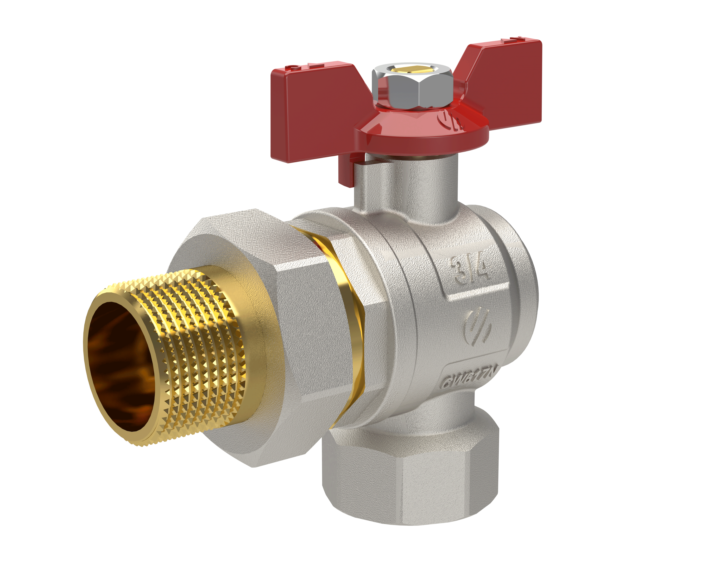 Zawór kulowy SENA Ni Free Inox z zaworem spustowym