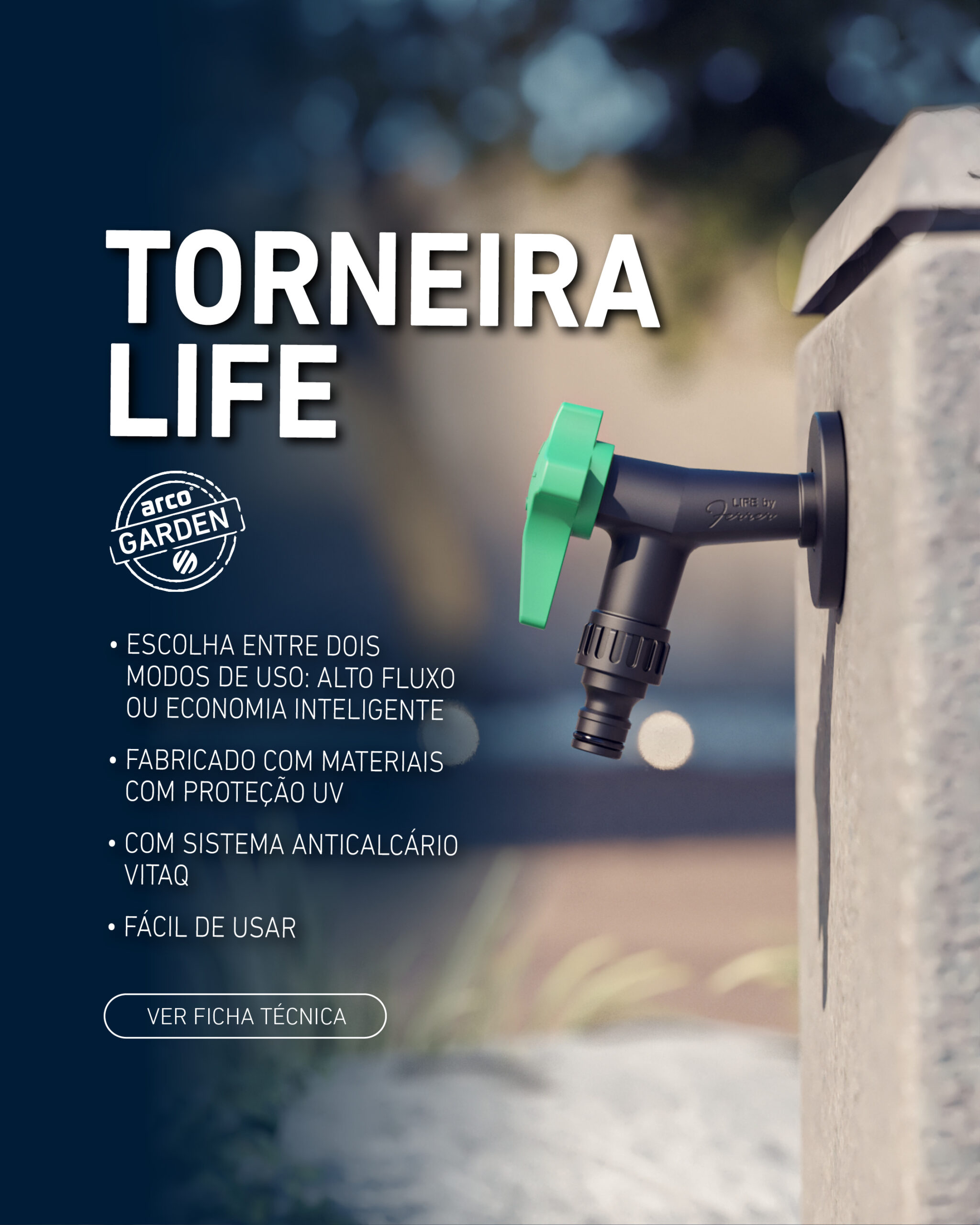 Torneira de jardim LIFE by Arco