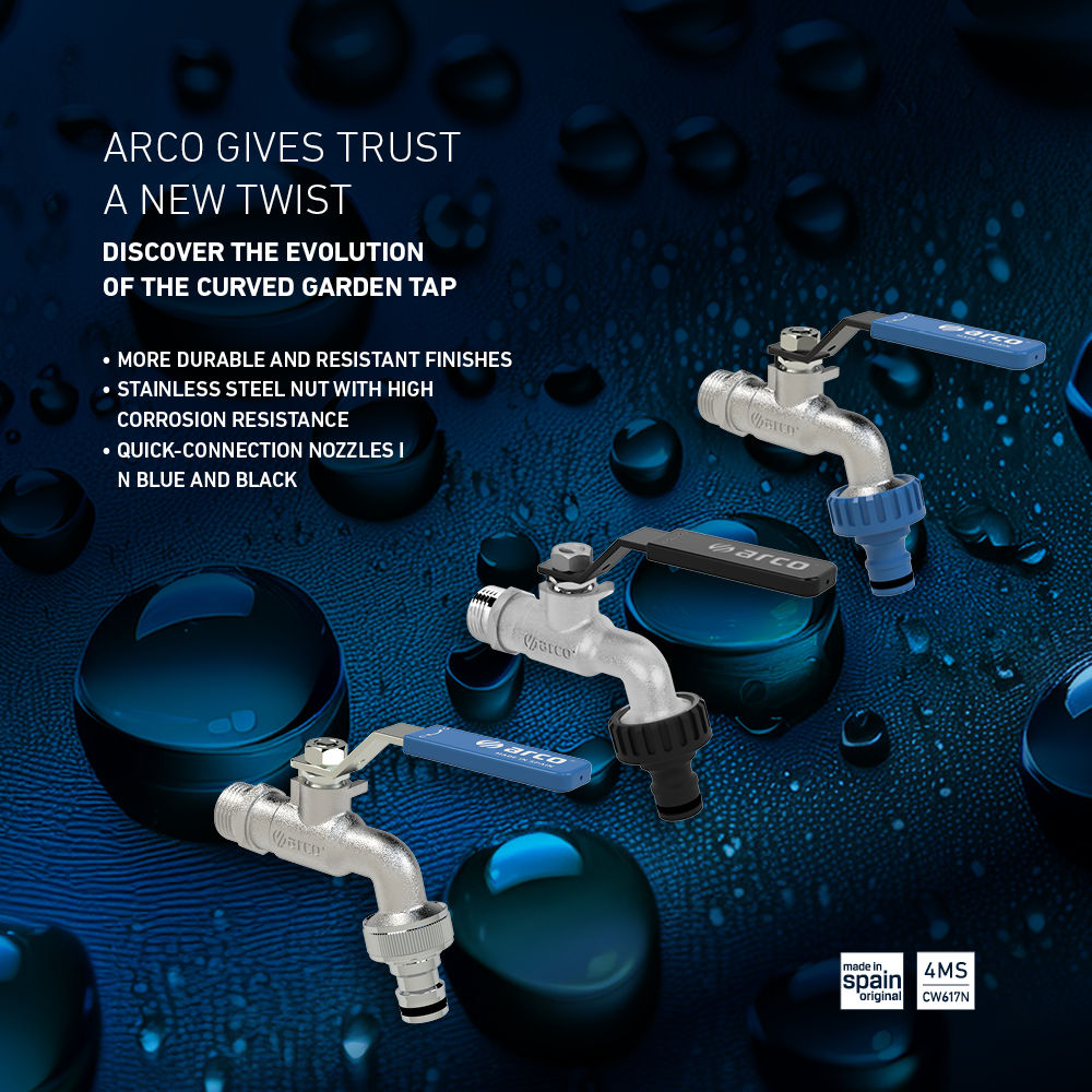Durable garden taps by Arco